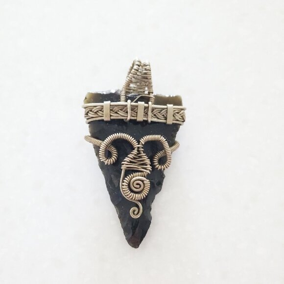 Handcrafted Obsidian Pendant - Picture 3 of 3